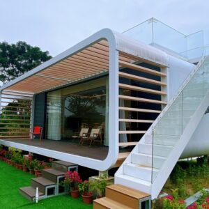 Maison a Capsule préfabriquée de luxe hôtel haut de gamme