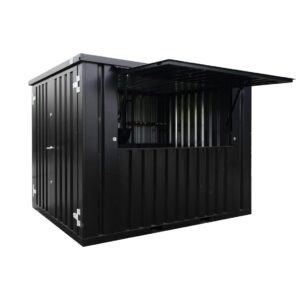 Conteneur Bar Démontable 3×2 mètres Noir RAL 9005