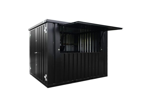 Conteneur Bar Démontable 3×2 mètres Noir RAL 9005