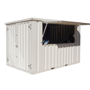 Conteneur Bar Démontable 4×2 m Blanc RAL 9016
