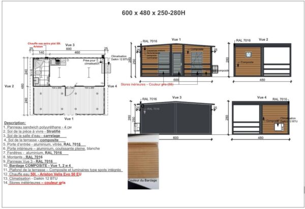 BUNGALOW AMENAGE AVEC TERRASSE / CHALET DE JARDIN - Image 3
