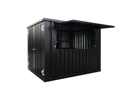 Conteneur Bar Démontable 3×2 mètres Noir RAL 9005